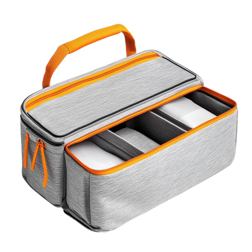 Kfxdg Wet and Dry Travel Organizer Bag - Multi-Functional Toiletry Pouch for Gym, Travel & Toiletries - Leak-Proof & Expandable - Grey