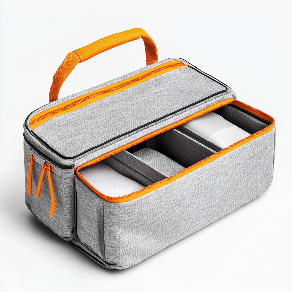 Kfxdg Wet and Dry Travel Organizer Bag - Multi-Functional Toiletry Pouch for Gym, Travel & Toiletries - Leak-Proof & Expandable - Grey