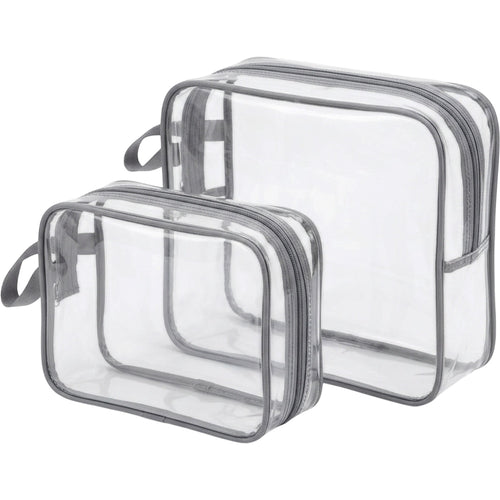 Kfxdg Clear Travel Toiletry Bags Two Piece Gray - Product view