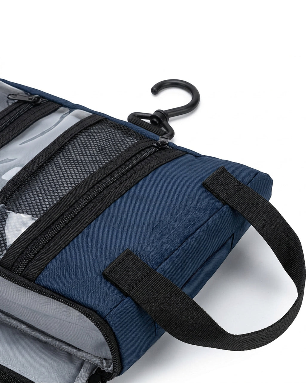 Kfxdg Hanging Toiletry Organizer Four Compartments Navy - Detail view
